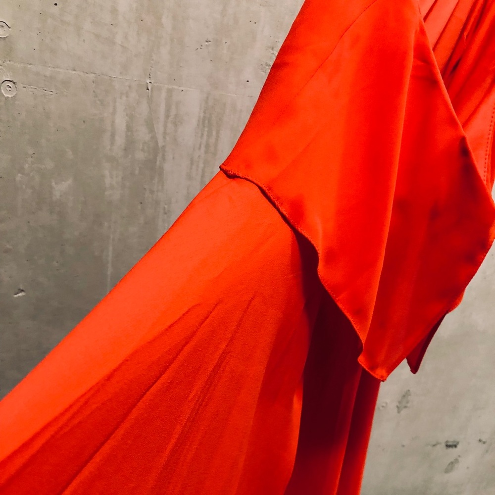 ASOS Two Tier Red Dress - Picture 5 of 6